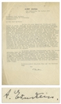 Albert Einstein Letter Signed in 1935 -- The hostile attitude of universities towards Jewish teaching staff and students has been increasing...similar to the German Jews in the time before Hitler